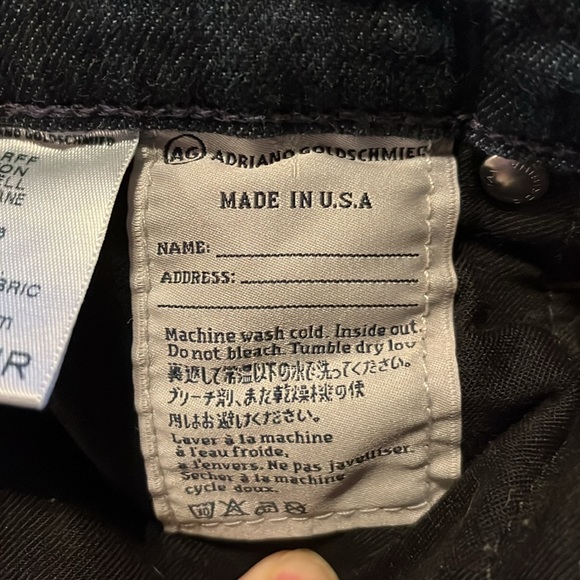 AG Adriano Goldschmied The Stilt Blue Jeans Size 24 made in USA - Picture 9 of 11